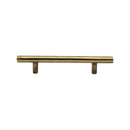 Heritage Brass Cabinet Pull Bar Design 101mm CTC Antique Finish - C0361 101-AT - Choice Handles