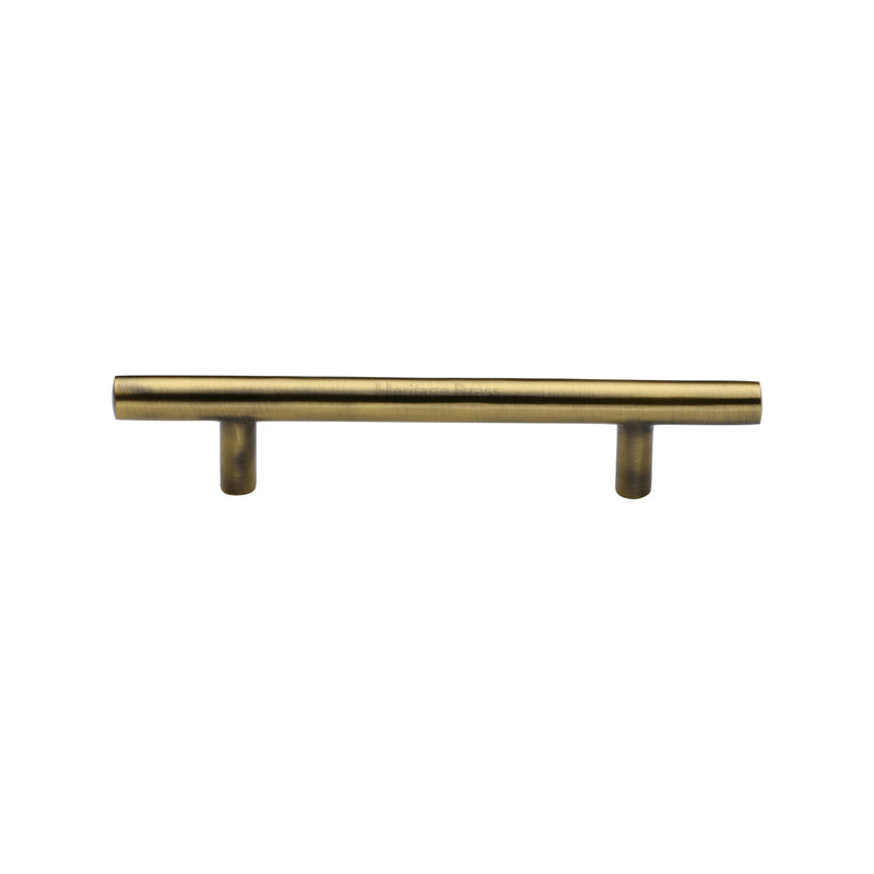 Heritage Brass Cabinet Pull Bar Design 101mm CTC Antique Finish - C0361 101-AT - Choice Handles