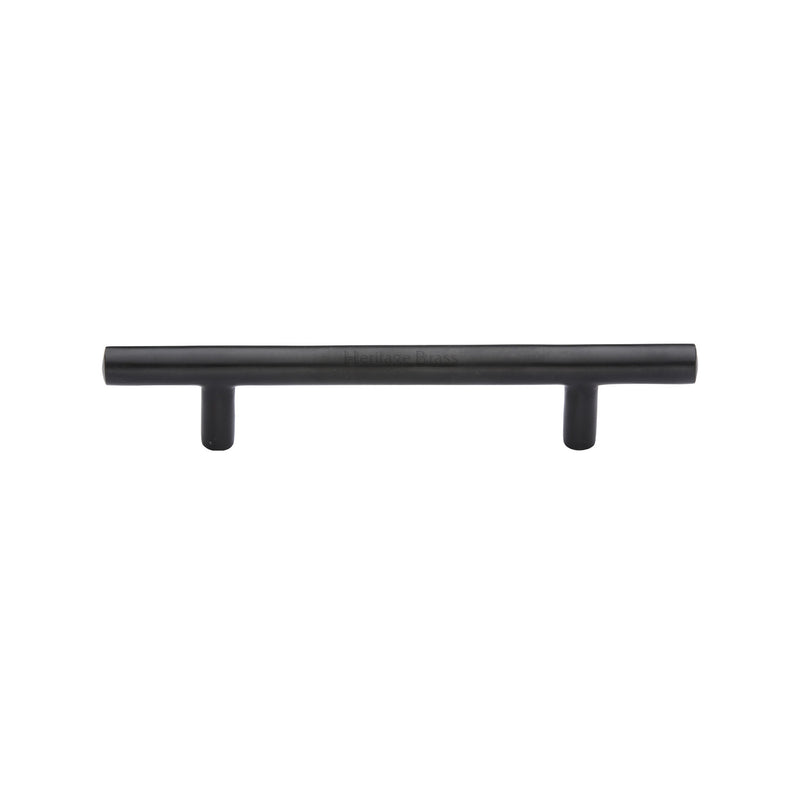 Heritage Brass Cabinet Pull Bar Design 101mm CTC Matt Black Finish - C0361 101-BKMT - Choice Handles