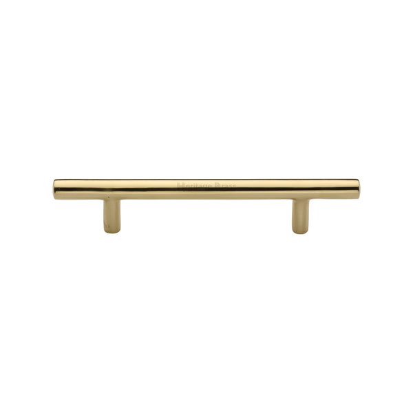 Heritage Brass Cabinet Pull Bar Design 101mm CTC Polished Brass Finish - C0361 101-PB - Choice Handles
