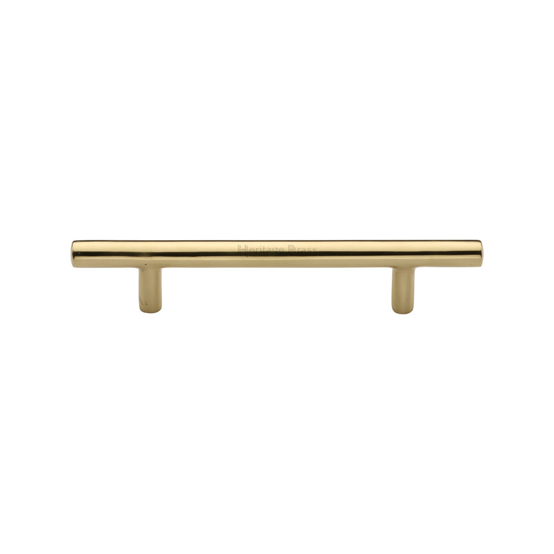 Heritage Brass Cabinet Pull Bar Design 101mm CTC Polished Brass Finish - C0361 101-PB - Choice Handles