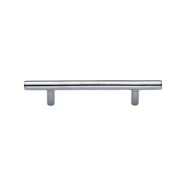 Heritage Brass Cabinet Pull Bar Design 101mm CTC Polished Chrome Finish - C0361 101-PC - Choice Handles