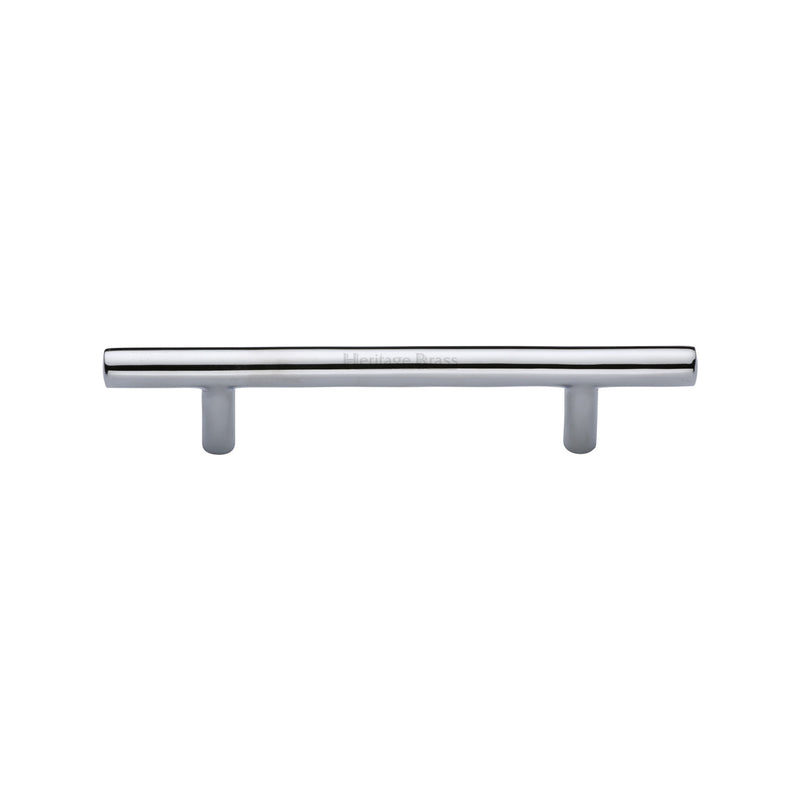 Heritage Brass Cabinet Pull Bar Design 101mm CTC Polished Chrome Finish - C0361 101-PC - Choice Handles