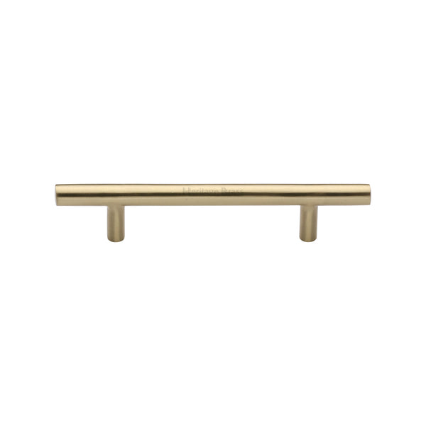 Heritage Brass Cabinet Pull Bar Design 101mm CTC Satin Brass Finish - C0361 101-SB - Choice Handles