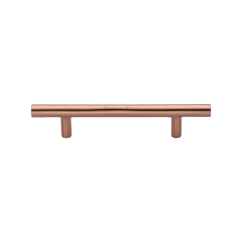 Heritage Brass Cabinet Pull Bar Design 101mm CTC Satin Rose Gold Finish - C0361 101-SRG - Choice Handles