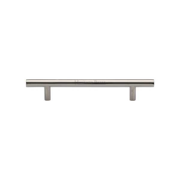 Heritage Brass Cabinet Pull Bar Design 128mm CTC Polished Nickel Finish - C0361 128-PNF - Choice Handles