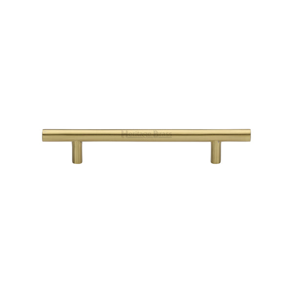 Heritage Brass Cabinet Pull Bar Design 128mm CTC Satin Brass Finish - C0361 128-SB - Choice Handles