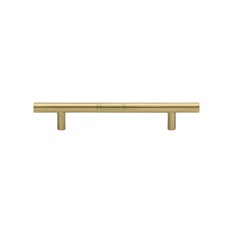 Heritage Brass Cabinet Pull Bar Design 128mm CTC Satin Brass Finish - C0361 128-SB - Choice Handles