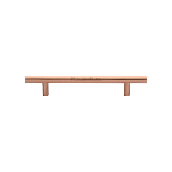 Heritage Brass Cabinet Pull Bar Design 128mm CTC Satin Rose Gold Finish - C0361 128-SRG