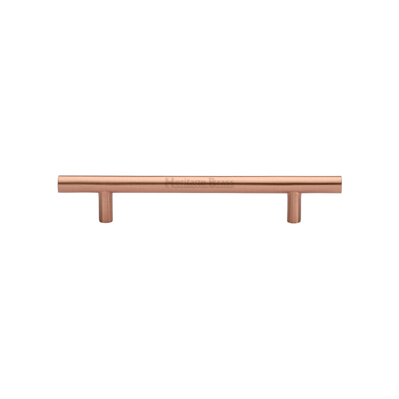 Heritage Brass Cabinet Pull Bar Design 128mm CTC Satin Rose Gold Finish - C0361 128-SRG
