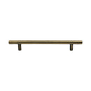 Heritage Brass Cabinet Pull Bar Design 160mm CTC Antique Brass Finish - C0361 160-AT - Choice Handles