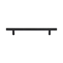 Heritage Brass Cabinet Pull Bar Design 160mm CTC Matt Black Finish - C0361 160-BKMT - Choice Handles