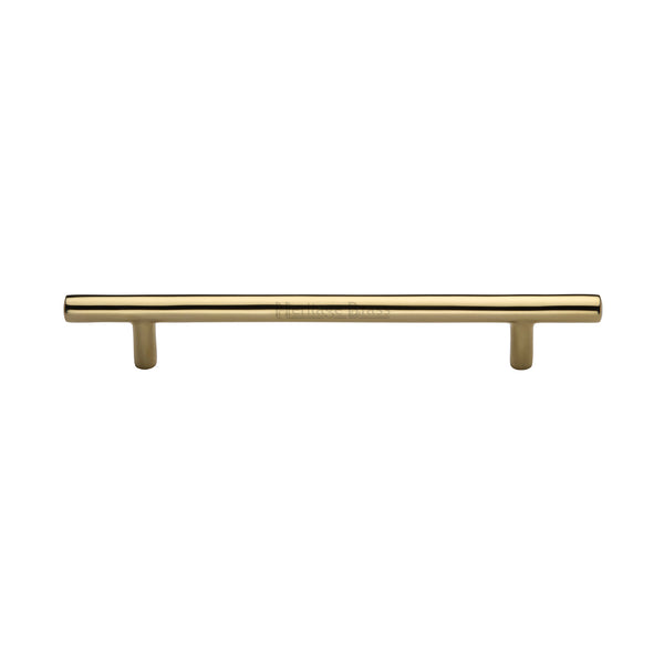 Heritage Brass Cabinet Pull Bar Design 160mm CTC Polished Brass Finish - C0361 160-PB - Choice Handles