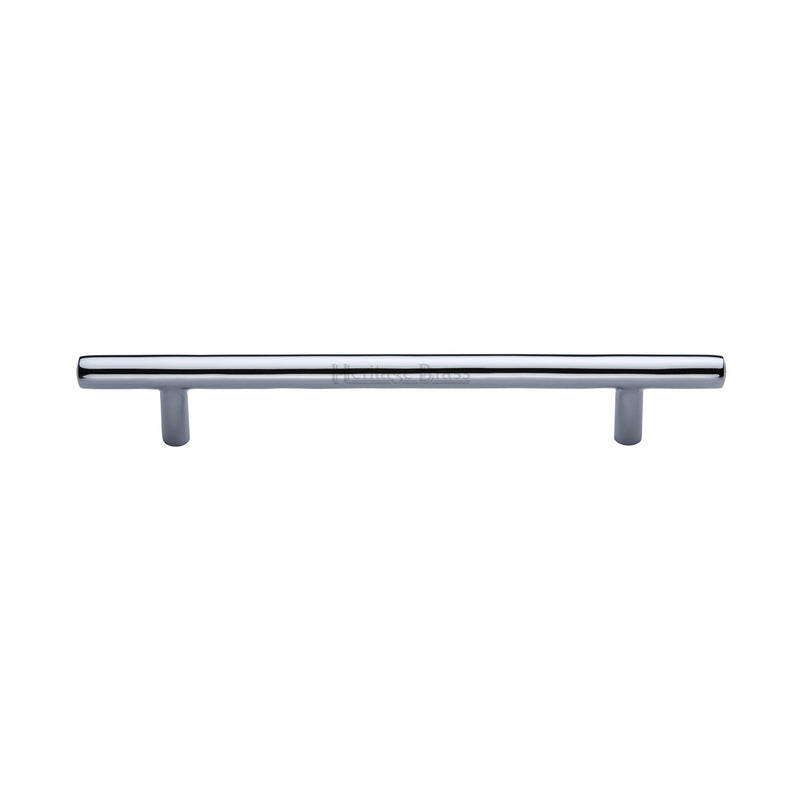 Heritage Brass Cabinet Pull Bar Design 160mm CTC Polished Chrome Finish - C0361 160-PC - Choice Handles