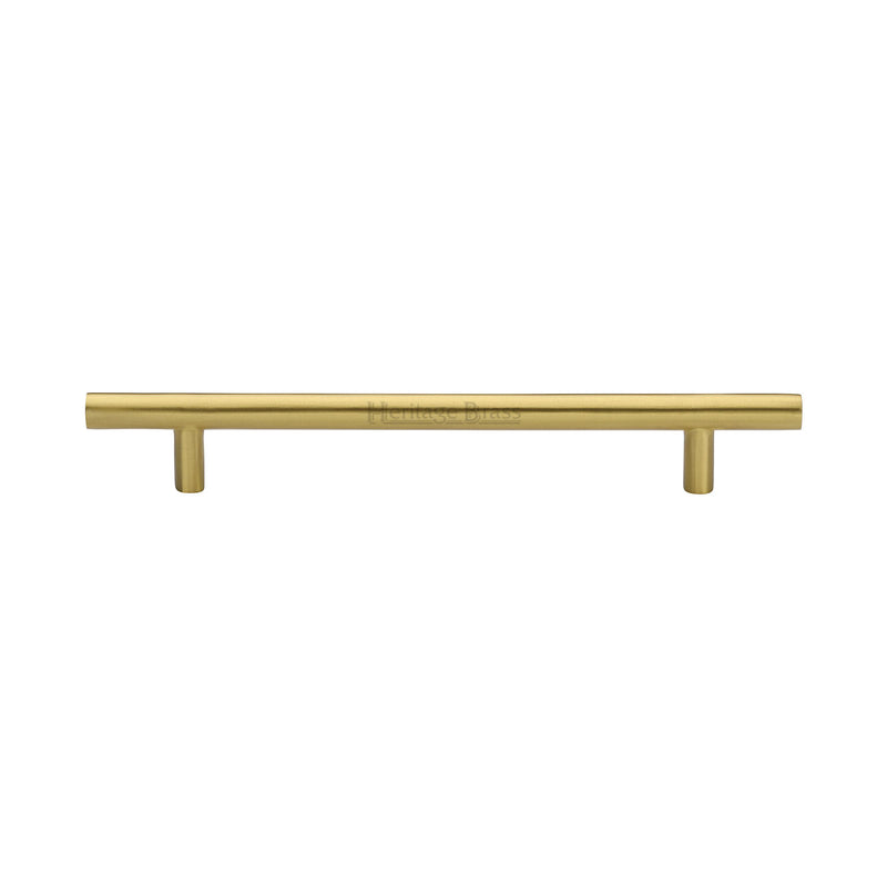 Heritage Brass Cabinet Pull Bar Design 160mm CTC Satin Brass Finish - C0361 160-SB - Choice Handles