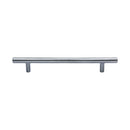 Heritage Brass Cabinet Pull Bar Design 160mm CTC Satin Chrome Finish - C0361 160-SC - Choice Handles