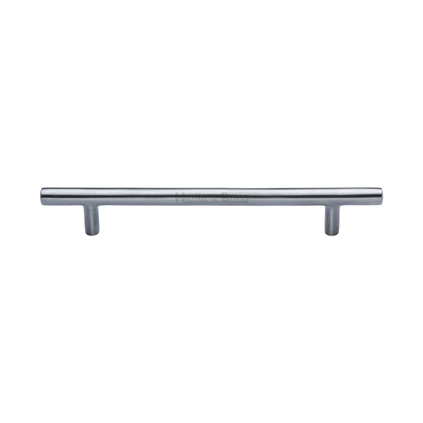 Heritage Brass Cabinet Pull Bar Design 160mm CTC Satin Chrome Finish - C0361 160-SC - Choice Handles