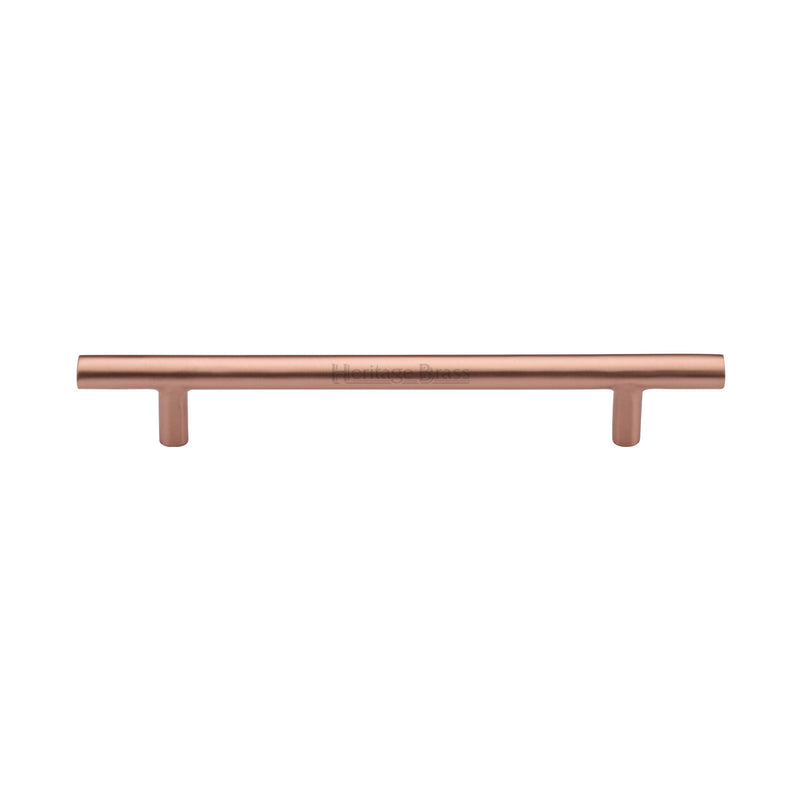 Heritage Brass Cabinet Pull Bar Design 160mm CTC Satin Rose Gold Finish - C0361 160-SRG - Choice Handles