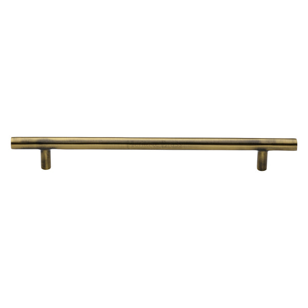 Heritage Brass Cabinet Pull Bar Design 203mm CTC Antique Finish - C0361 203-AT - Choice Handles