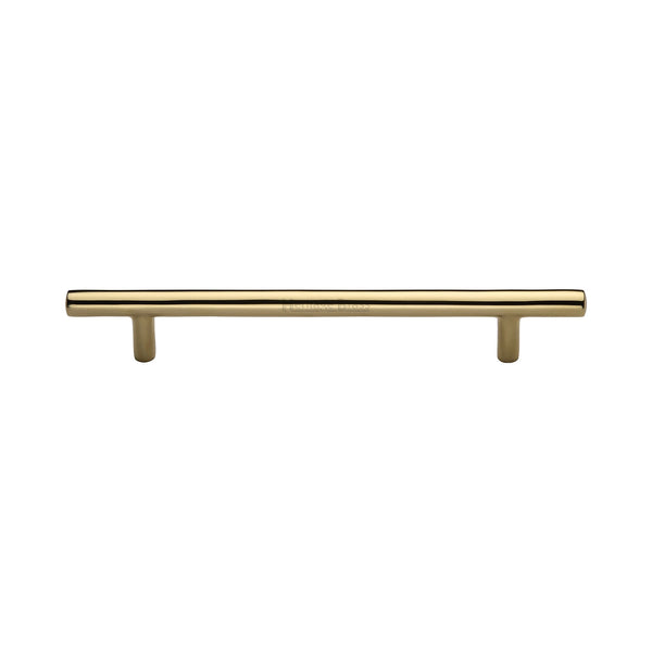 Heritage Brass Cabinet Pull Bar Design 203mm CTC Polished Brass Finish - C0361 203-PB - Choice Handles