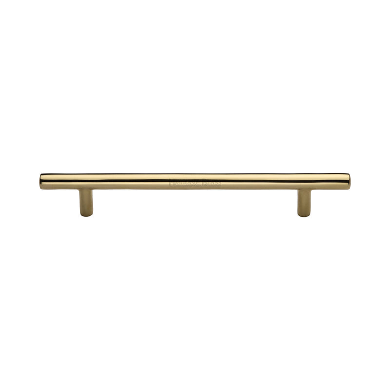 Heritage Brass Cabinet Pull Bar Design 203mm CTC Polished Brass Finish - C0361 203-PB - Choice Handles
