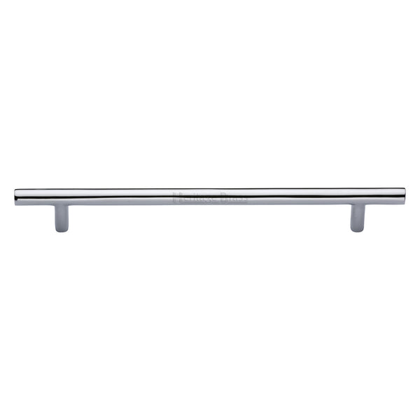 Heritage Brass Cabinet Pull Bar Design 203mm CTC Polished Chrome Finish - C0361 203-PC - Choice Handles