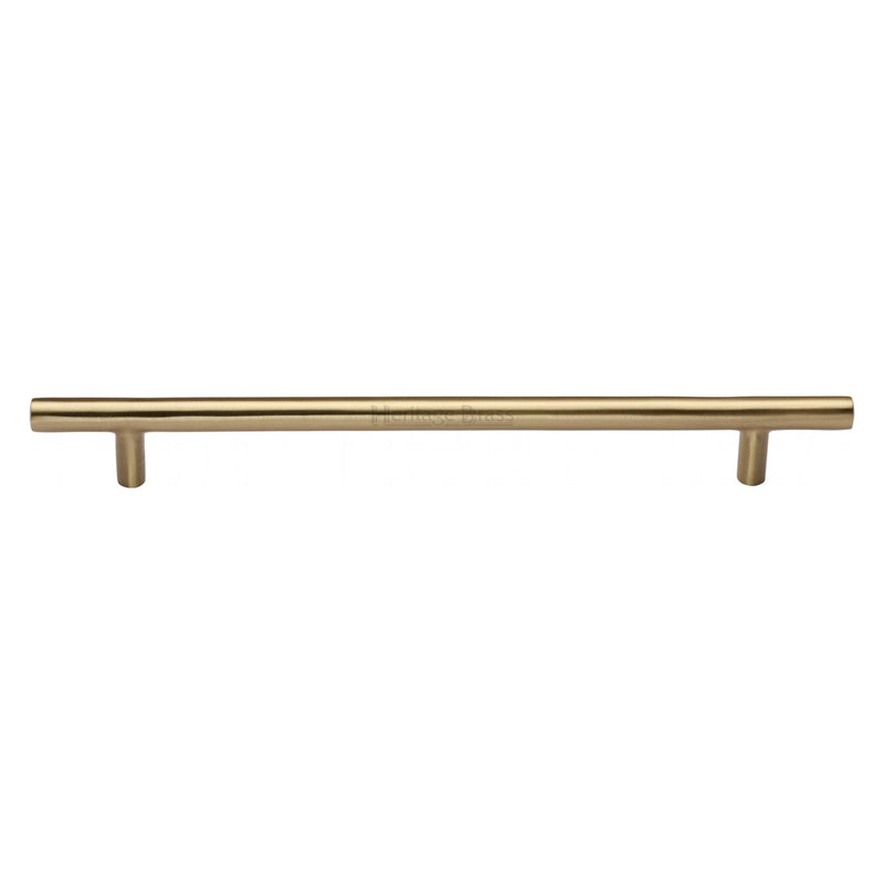 Heritage Brass Cabinet Pull Bar Design 203mm CTC Satin Brass Finish - C0361 203-SB - Choice Handles