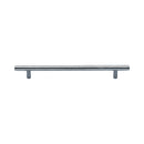 Heritage Brass Cabinet Pull Bar Design 203mm CTC Satin Chrome Finish - C0361 203-SC - Choice Handles