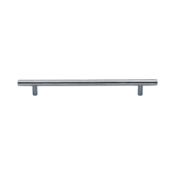 Heritage Brass Cabinet Pull Bar Design 203mm CTC Satin Chrome Finish - C0361 203-SC - Choice Handles