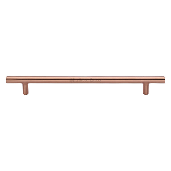 Heritage Brass Cabinet Pull Bar Design 203mm CTC Satin Rose Gold Finish - C0361 203-SRG - Choice Handles