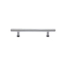 Heritage Brass Cabinet Pull T-Bar Design with 16mm Rose 101mm CTC Polished Chrome Finish - C0362 101-PC - Choice Handles