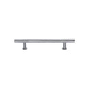 Heritage Brass Cabinet Pull T-Bar Design with 16mm Rose 101mm CTC Satin Chrome Finish - C0362 101-SC - Choice Handles