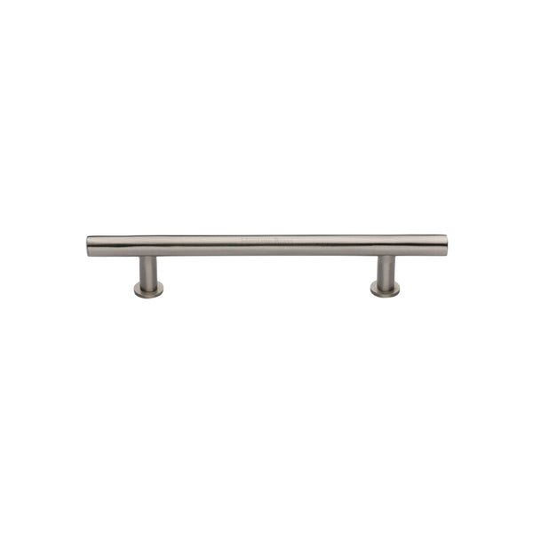 Heritage Brass Cabinet Pull T-Bar Design with 16mm Rose 101mm CTC Satin Nickel Finish - C0362 101-SN - Choice Handles