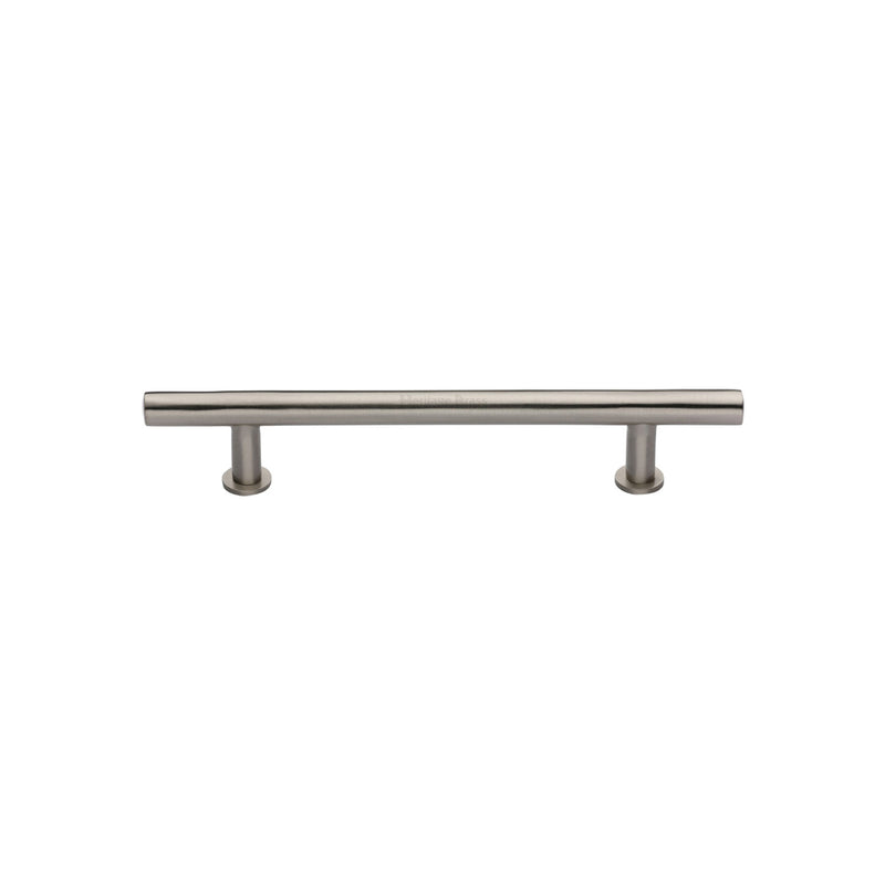 Heritage Brass Cabinet Pull T-Bar Design with 16mm Rose 101mm CTC Satin Nickel Finish - C0362 101-SN - Choice Handles