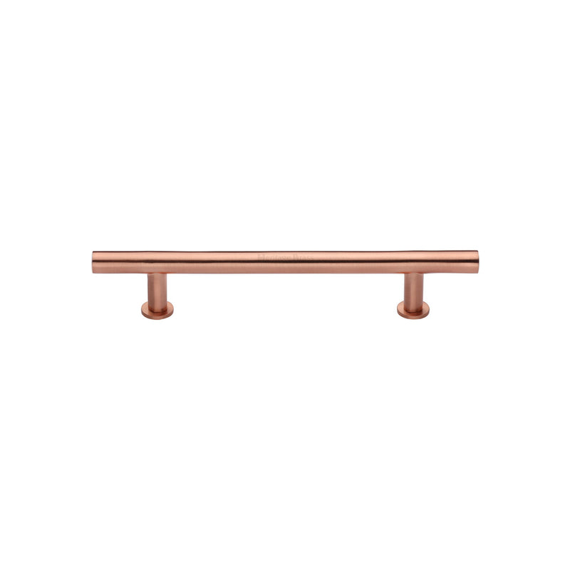 Heritage Brass Cabinet Pull T-Bar Design with 16mm Rose 101mm CTC Satin Rose Gold Finish - C0362 101-SRG - Choice Handles