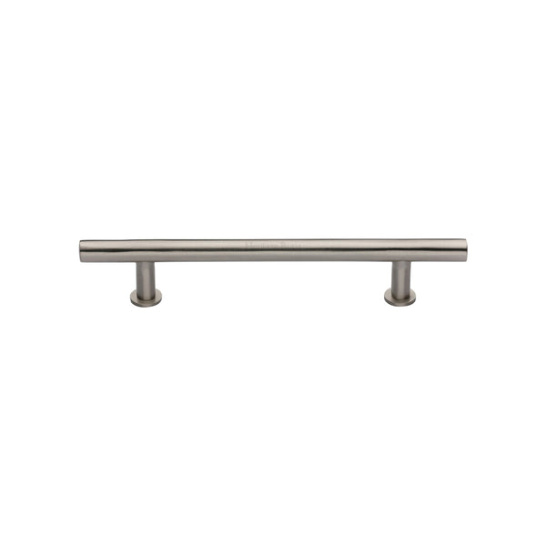 Heritage Brass Cabinet Pull T-Bar Design with 16mm Rose 128mm CTC Satin Nickel Finish - C0362 128-SN - Choice Handles