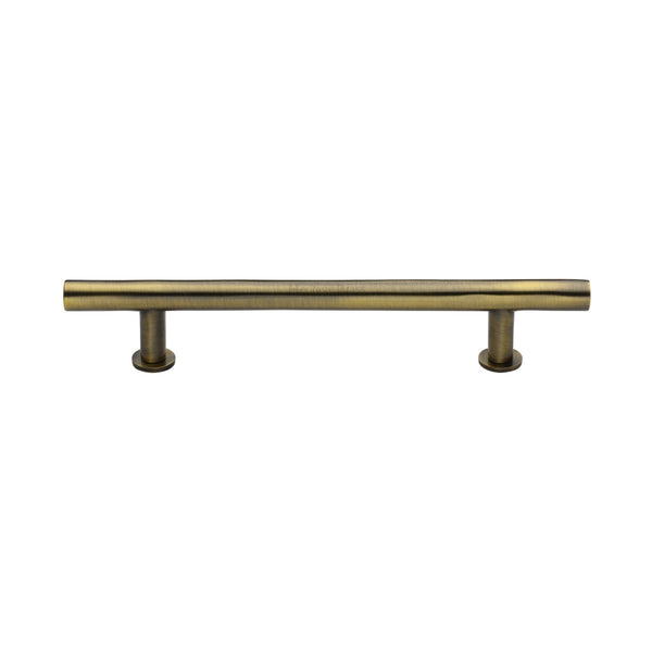 Heritage Brass Cabinet Pull T-Bar Design with 16mm Rose 160mm CTC Antique Brass Finish - C0362 160-AT