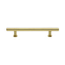 Heritage Brass Cabinet Pull T-Bar Design with 16mm Rose 160mm CTC Polished Brass Finish - C0362 160-PB - Choice Handles
