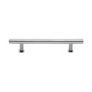 Heritage Brass Cabinet Pull T-Bar Design with 16mm Rose 160mm CTC Polished Chrome Finish - C0362 160-PC - Choice Handles