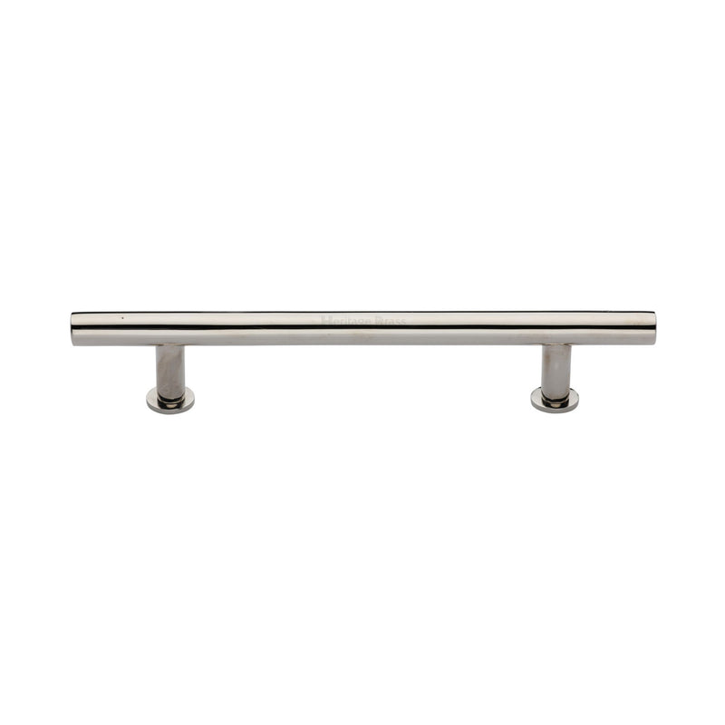 Heritage Brass Cabinet Pull T-Bar Design with 16mm Rose 160mm CTC Polished Nickel Finish - C0362 160-PNF - Choice Handles