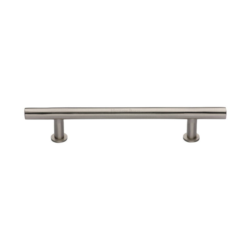 Heritage Brass Cabinet Pull T-Bar Design with 16mm Rose 160mm CTC Satin Nickel Finish - C0362 160-SN - Choice Handles