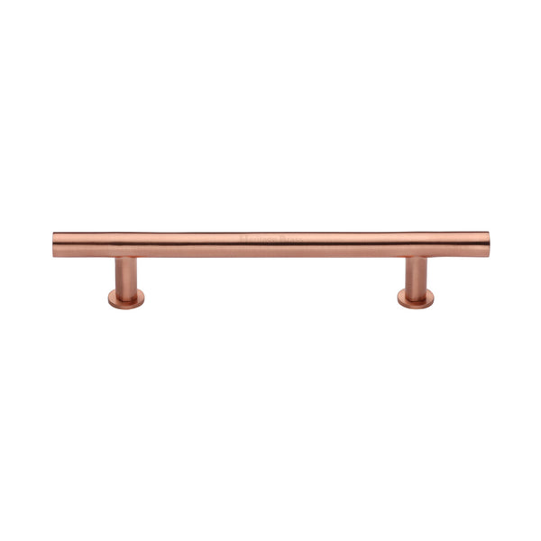 Heritage Brass Cabinet Pull T-Bar Design with 16mm Rose 160mm CTC Satin Rose Gold Finish - C0362 160-SRG - Choice Handles