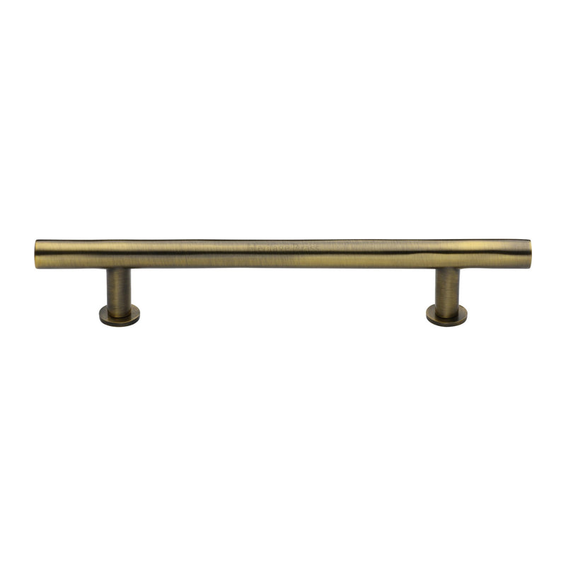 Heritage Brass Cabinet Pull T-Bar Design with 16mm Rose 203mm CTC Antique Brass Finish - C0362 203-AT - Choice Handles