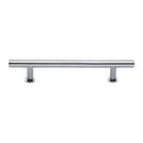 Heritage Brass Cabinet Pull T-Bar Design with 16mm Rose 203mm CTC Polished Chrome Finish - C0362 203-PC - Choice Handles