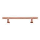 Heritage Brass Cabinet Pull T-Bar Design with 16mm Rose 203mm CTC Satin Rose Gold Finish - C0362 203-SRG - Choice Handles