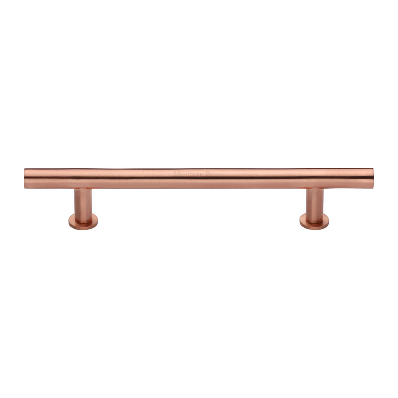 Heritage Brass Cabinet Pull T-Bar Design with 16mm Rose 203mm CTC Satin Rose Gold Finish - C0362 203-SRG - Choice Handles