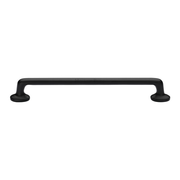 Heritage Brass Cabinet Pull Traditional Design 203mm CTC Matt Black Finish - C0376 203-BKMT - Choice Handles