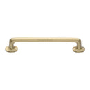 Heritage Brass Cabinet Pull Traditional Design 203mm CTC Satin Brass Finish - C0376 203-SB - Choice Handles