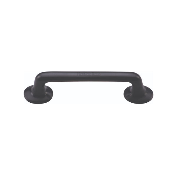 Heritage Brass Cabinet Pull Traditional Design 96mm CTC Matt Black Finish - C0376 96-BKMT - Choice Handles