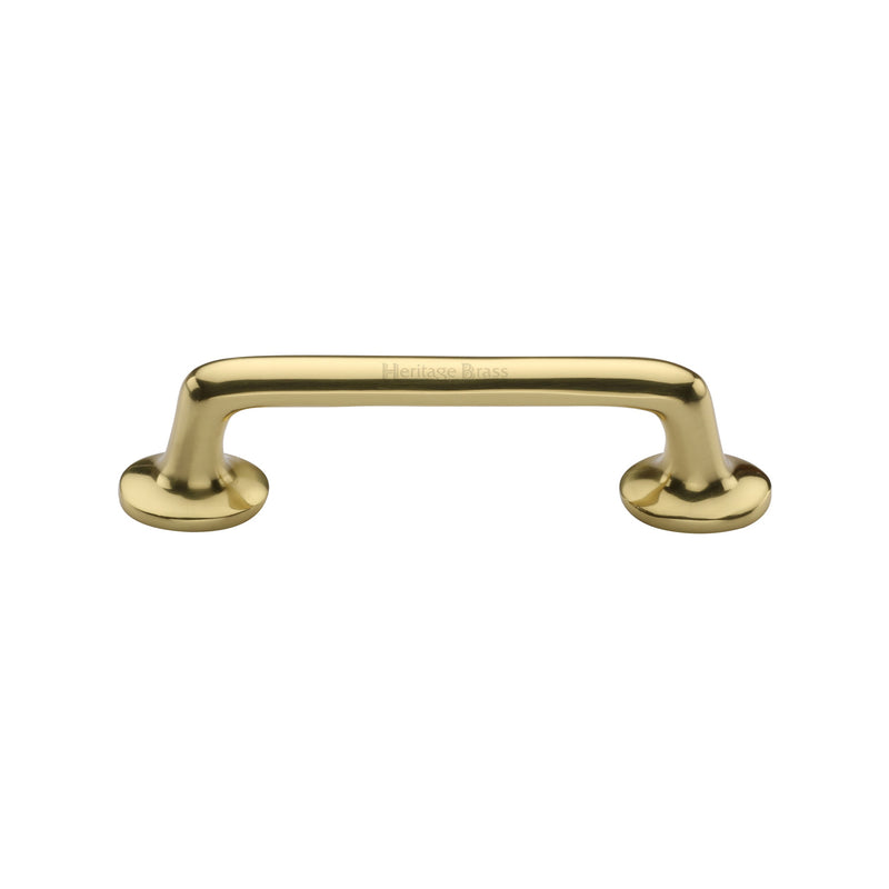 Heritage Brass Cabinet Pull Traditional Design 96mm Polished Brass finish - C0376 96-PB - Choice Handles